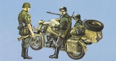 Bmw r75 with sidecar italeri