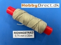 Rigningstrd 0,75 mm - Beige